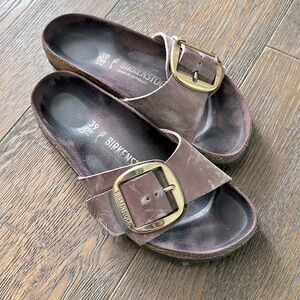 Birkenstock’s purple Madrid big buckle